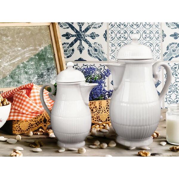 Royal Blanche ティーポット(小) 530cc 日本製 美濃焼 陶器 白磁 白い