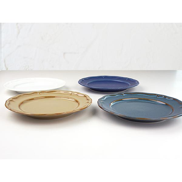 4色から選べます 小皿 17cm クリスタ リム パン皿 カネスズ 日本製