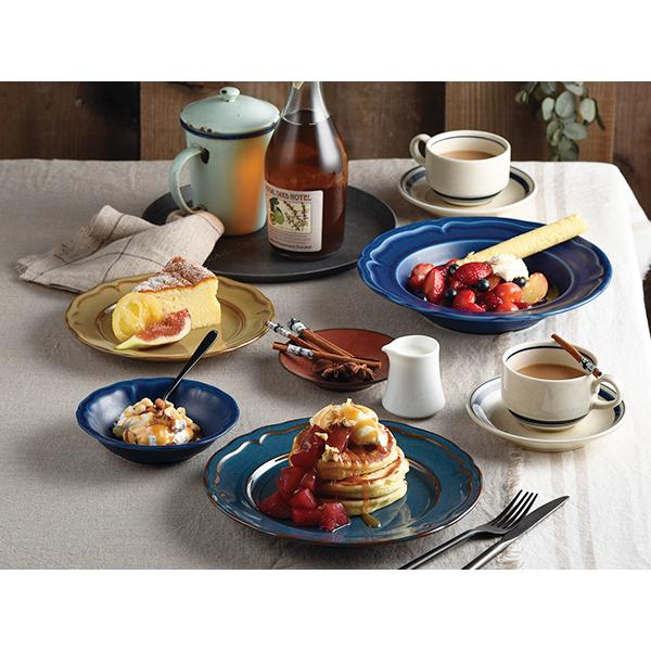 4色から選べます 中皿 19cm クリスタ リム ケーキ皿 カネスズ 日本製