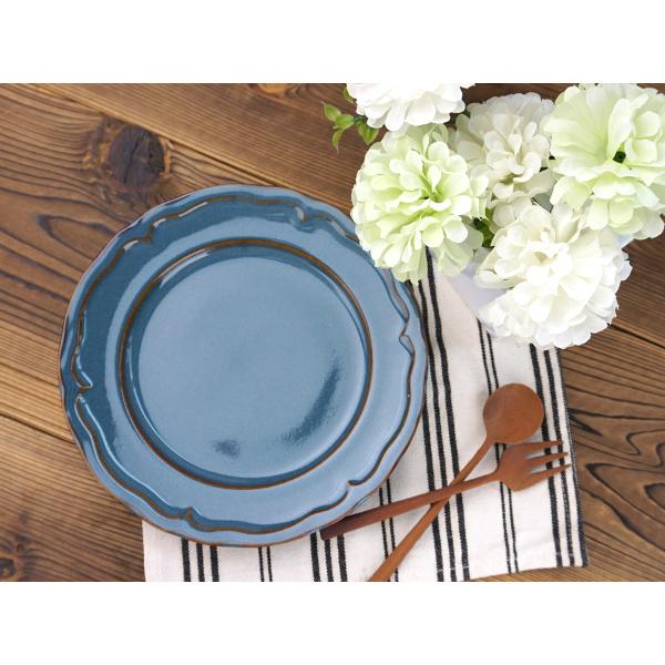 4色から選べます 大皿 23cm クリスタ リム ミート皿 プレート 大きい