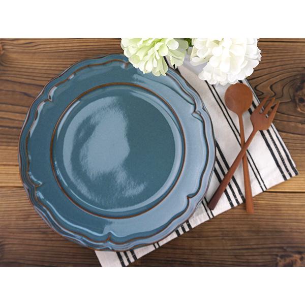 4色から選べます 大皿 25cm クリスタ リム ディナー皿 プレート 大きい