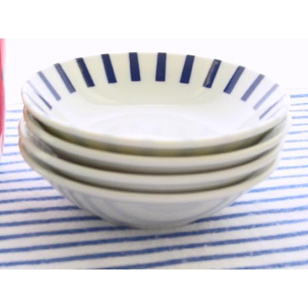 4柄から選べます 和食器 モダン小鉢 14cm 小鉢 取り皿 白 ブルー