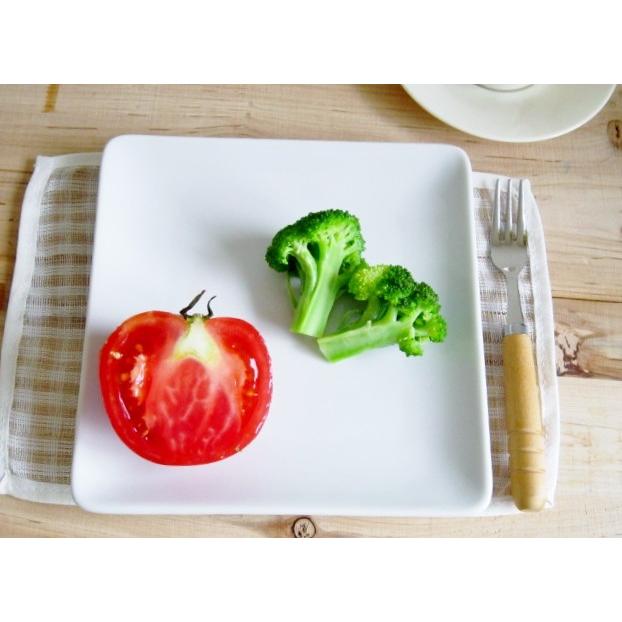 角皿 正方形 16.4cm 日本製 洋食器 白い食器 ホテル食器 カネスズ