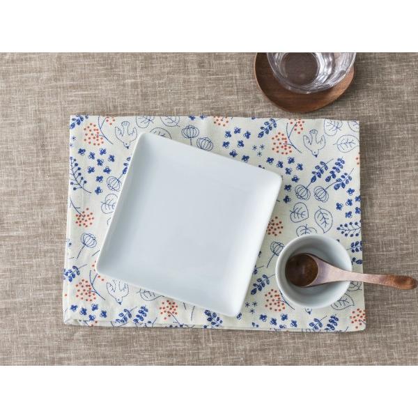 角皿 正方形 16.4cm 日本製 洋食器 白い食器 ホテル食器 カネスズ