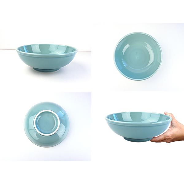 青磁 ラーメン 丼ぶり 玉縁 1365cc アウトレット 日本製 陶器 ラーメン