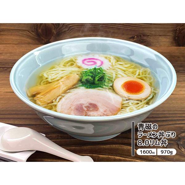 ラーメン丼ぶり 1600cc 大きめ 特大 青磁 食器 8.0リム丼 アウトレット