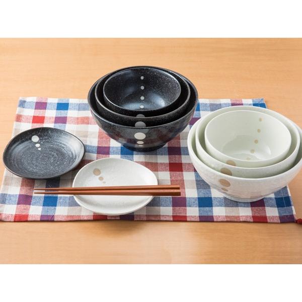 丼ぶり 16cm どんぶり ドットシリーズ 白 満水で950cc 日本製 美濃焼