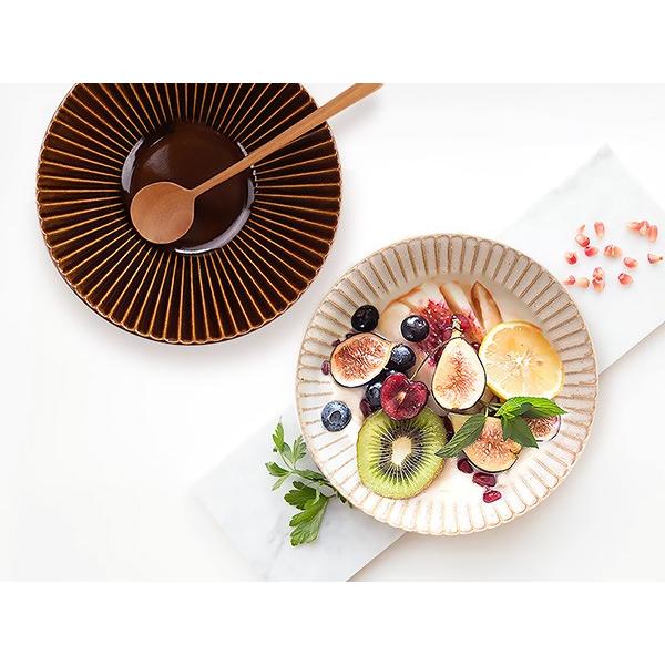 華蝶扇 選べる2色 中鉢 17.4cm 600cc 日本製 美濃焼 陶器 和食器