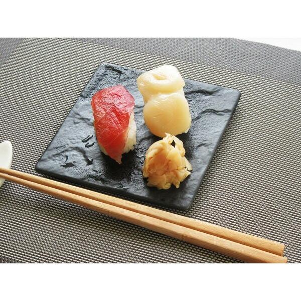 盛れる器」 METEOR 12cm スクエアプレート 黒い食器 黒マット 正方形