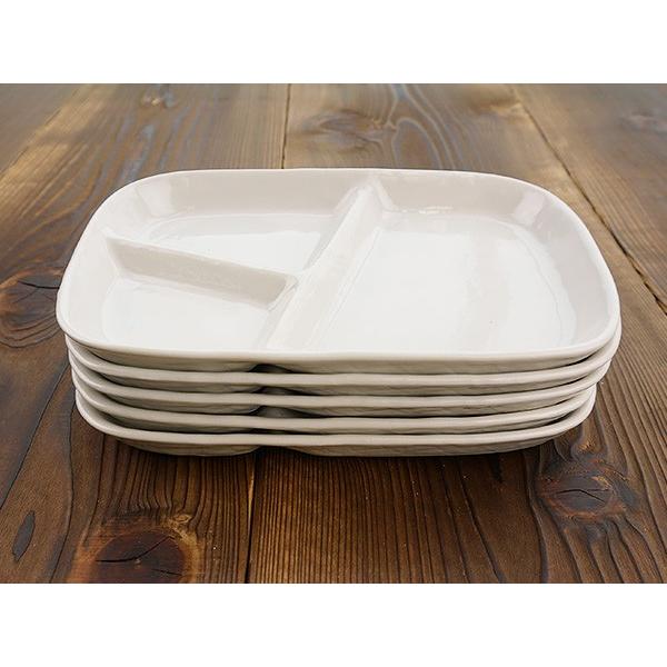 粉引 スタックランチプレート ホワイト 22.7cm アウトレット込 日本製