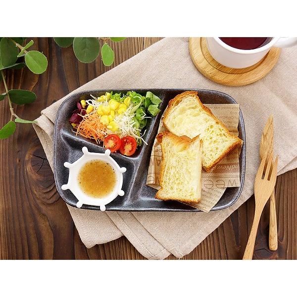 粉引 スタックランチプレート ブラック 22.7cm アウトレット込 日本製