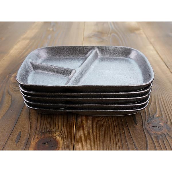 粉引 スタックランチプレート ブラック 22.7cm アウトレット込 日本製