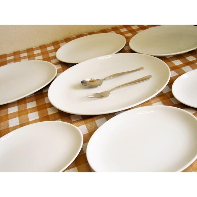 オーバルプレート7枚セット アウトレット 日本製 美濃焼 陶器 白い食器
