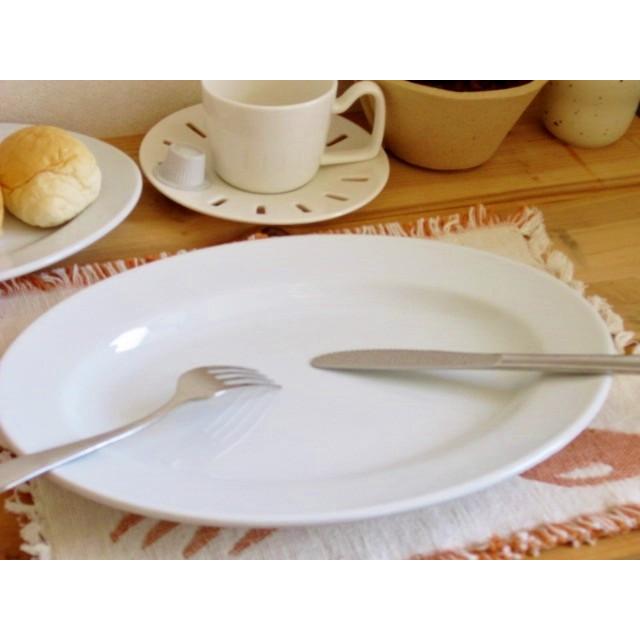 洋食器 オーバルリムプレート 31cm 特大皿 日本製 アウトレット 白い食器 ホテル食器 レストラン食器 楕円皿 ワンプレート パーティー皿