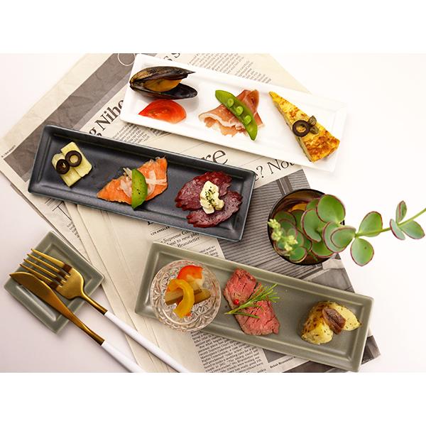 おうちカフェ 長角皿 21cm×7cm スモール スクエア プレート フレーム