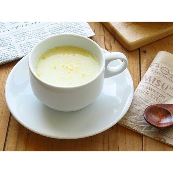 スタックスープカップお皿付き 180cc 白い食器 アウトレット 重なる