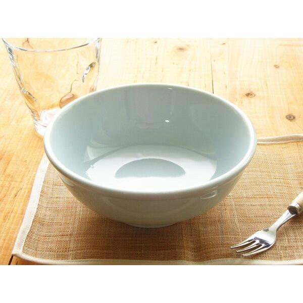 青磁のミニラーメン鉢 500cc 日本製 美濃焼 陶器製 中鉢 冷奴 皿