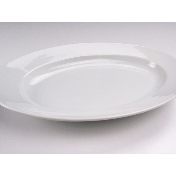 オーバル 特大皿 33cm 白い食器 美濃焼 日本製 アウトレット 洋食器