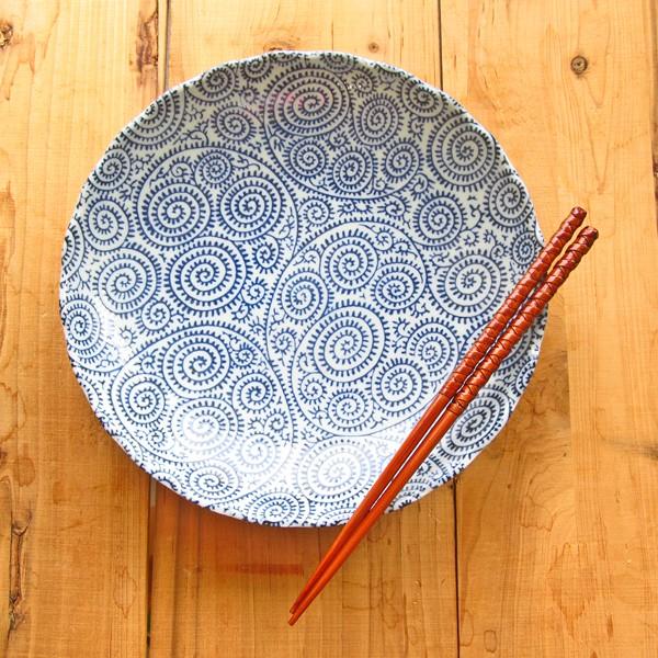 タコ唐草 大皿 23cm 美濃焼 日本製 陶器 深皿 : K'sキッチンヤフー店