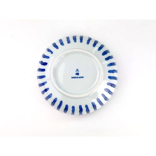 中皿 16.5cm 5.5寸皿 染付け十草 人気 皿 プレート おしゃれ 和食器 濃