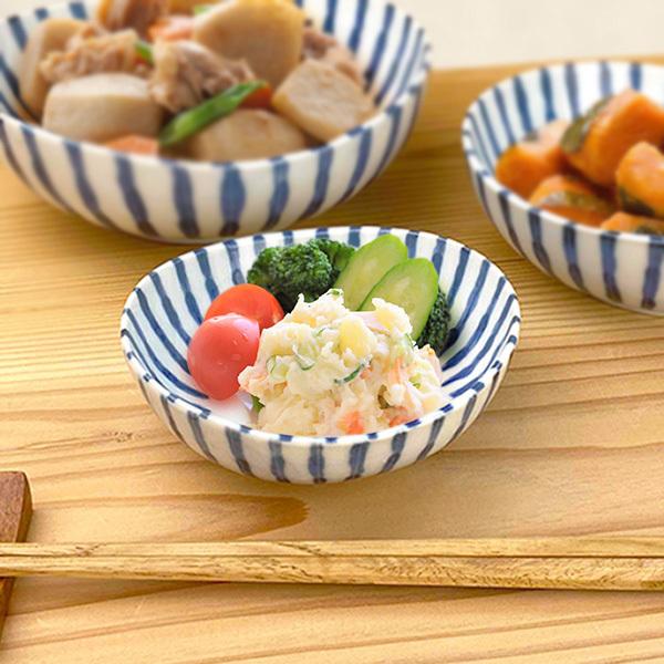 小鉢 和食器 10.9cm ボウル 3.5寸 おしゃれ 染付け 濃十草 染付け十草