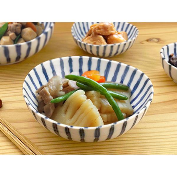 中鉢 13.7cm 和食器 人気 はち ボウル おしゃれ 染付け十草 濃十草 藍