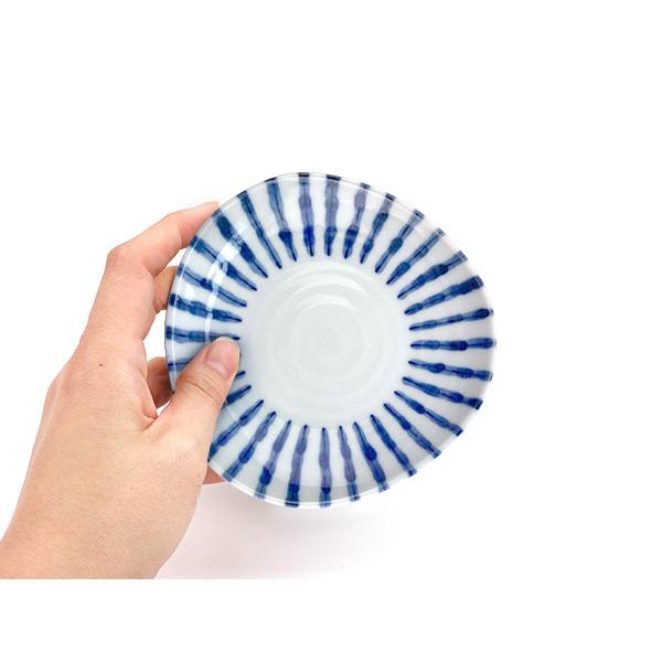 小皿 12cm 和食器 人気 皿 おしゃれ 染付け十草 濃十草 藍 日本製 美濃