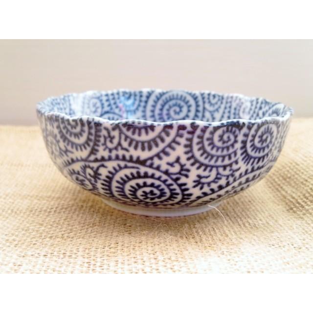 美濃焼染付 タコ唐草小鉢&中鉢