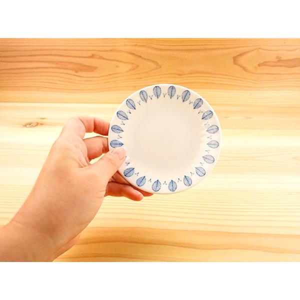 小皿 12.2cm おしゃれ ハーブ ミント うすかる 軽い 軽量 洋食器 和
