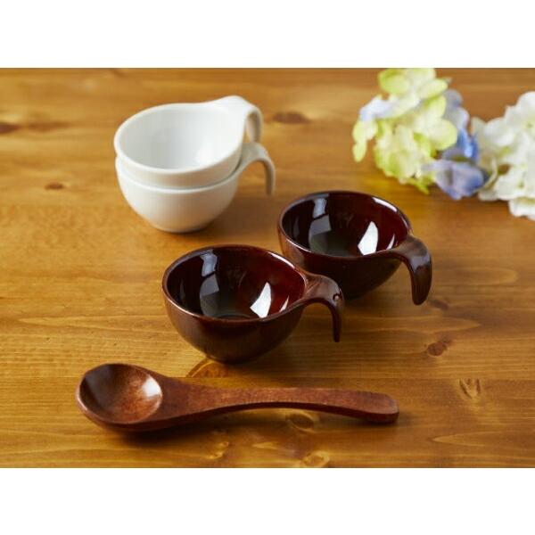 レンゲ形プチボウル 50cc 飴色 ブラウンの食器 小鉢 アメ色 ソース入れ