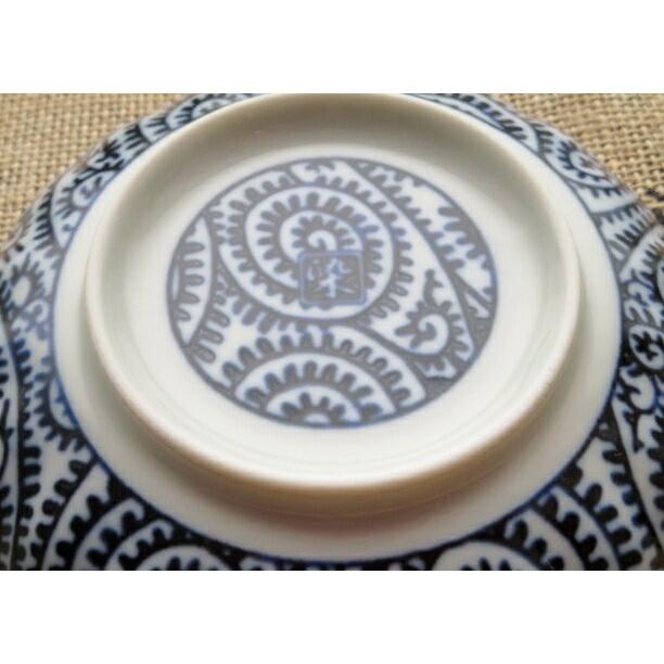 古染 タコ唐草 深皿 21cm 美濃焼 和食器 6.8寸 : K'sキッチンヤフー店