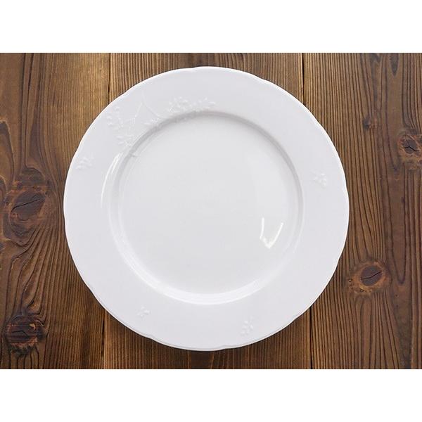 k926 MESA ディナープレート 3枚セット ホワイト レリーフ皿 31㎝ 洋食