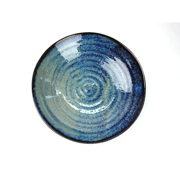 大皿　和食器　霧箱入り 染付吹墨月に兎7.5寸皿・阪東晃司《大皿・23.0cm》 : 和食器の愉しみ