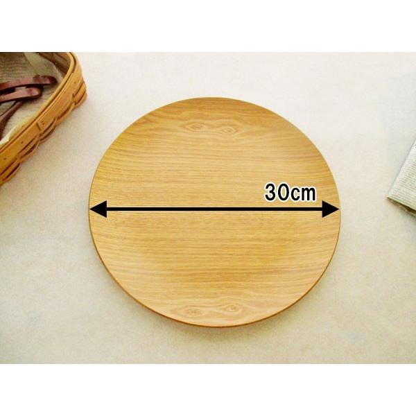 丸トレー 30cm 木製 木のお盆 ウッドトレー ウイローウッド 重なる