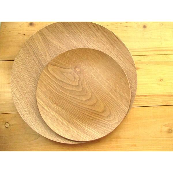 丸トレー 25cm ウィローウッド 木製 木のお盆 ウッドトレー 重なる