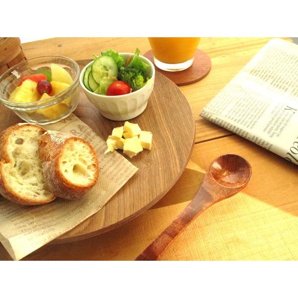 丸トレー 25cm ウィローウッド 木製 木のお盆 ウッドトレー 重なる