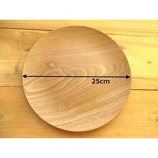 丸トレー 25cm ウィローウッド 木製 木のお盆 ウッドトレー 重なる