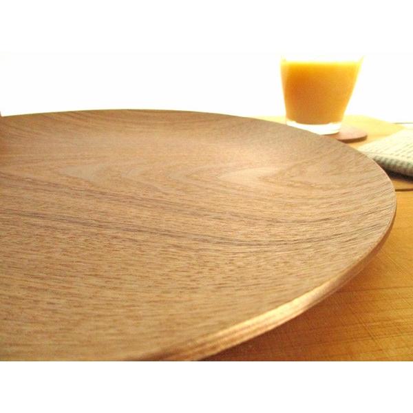 丸トレー 34cm 木製 木のお盆 ウッドトレー ウィローウッド 重なる