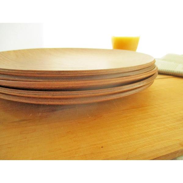 丸トレー 34cm 木製 木のお盆 ウッドトレー ウィローウッド 重なる