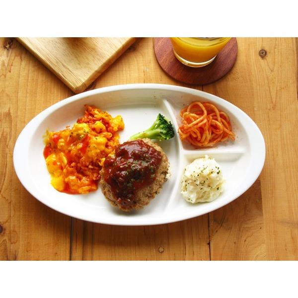 オーバル ランチプレート 白い食器 日本製 美濃焼 陶器 磁器 白磁