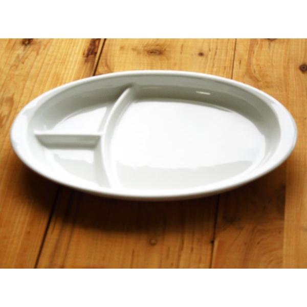 オーバル ランチプレート 白い食器 日本製 美濃焼 陶器 磁器 白磁