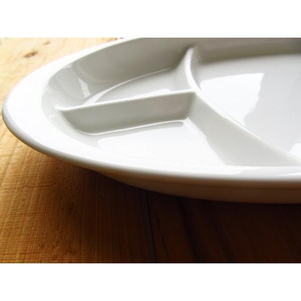 オーバル ランチプレート 白い食器 日本製 美濃焼 陶器 磁器 白磁