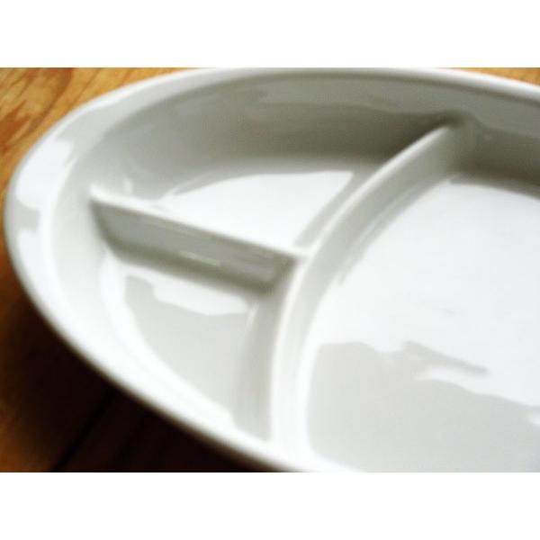 オーバル ランチプレート 白い食器 日本製 美濃焼 陶器 磁器 白磁