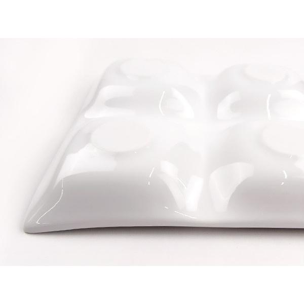 10枚まとめて kowake 九つ仕切りプレート 25.7cm 日本製 白い食器 深山