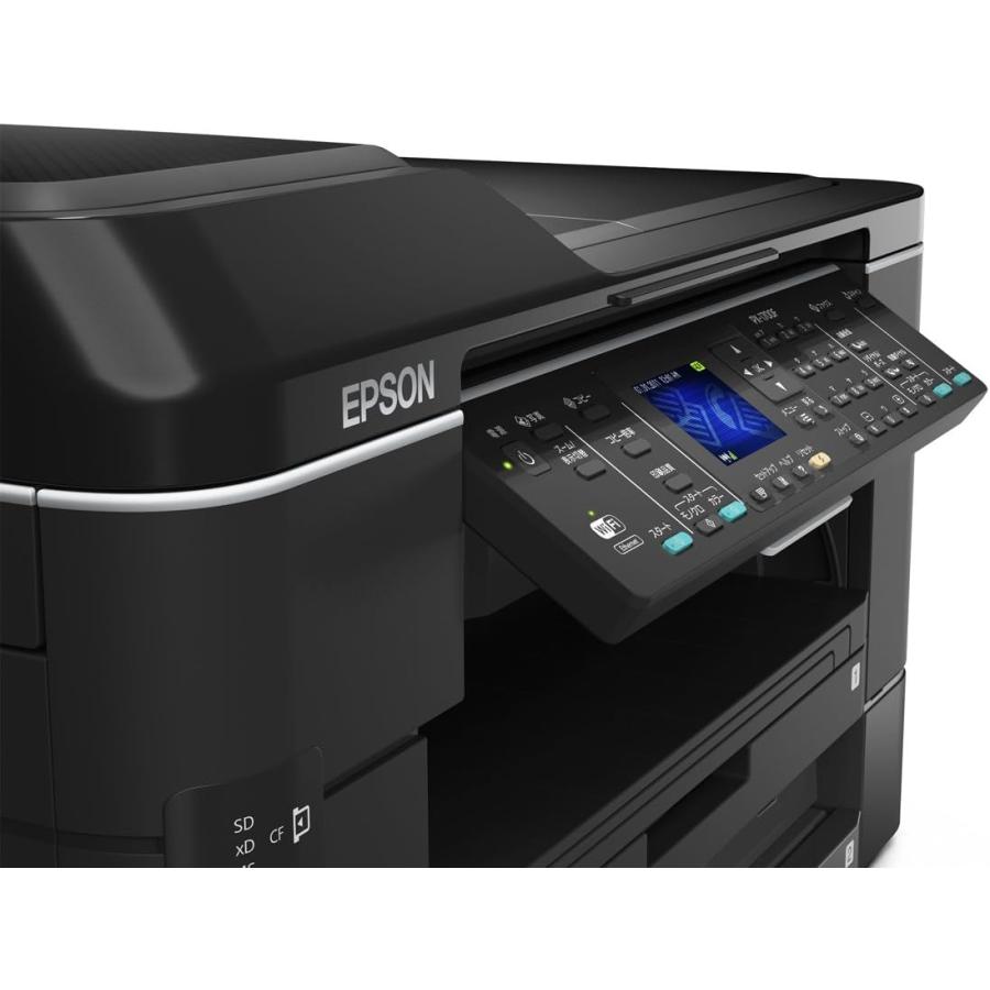 EPSON A3インクジェットFAX複合機 PX-1700F A3ノビ対応 ネットワーク標準搭載 2段フロントカセット(最大500枚) 自動両面印刷対応 大容量ブラックインク採用の画像