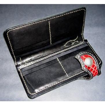 ロングウォレット（LW071562-91red） : ハンドメイド革職人K's - 通販