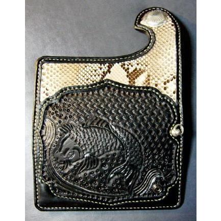 handmade！ロングウォレット！ ロングウォレット（LW061562-97+croc） : ハンドメイド革職人K's