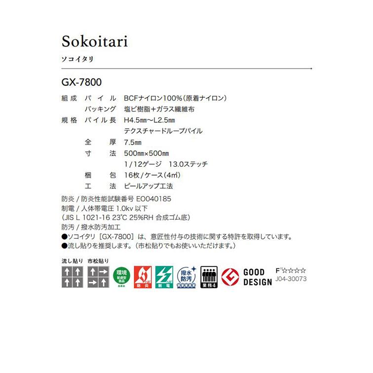 東リ（TOLI） 【ケース売】東リ タイルカーペット 50×50 ソコイタリ