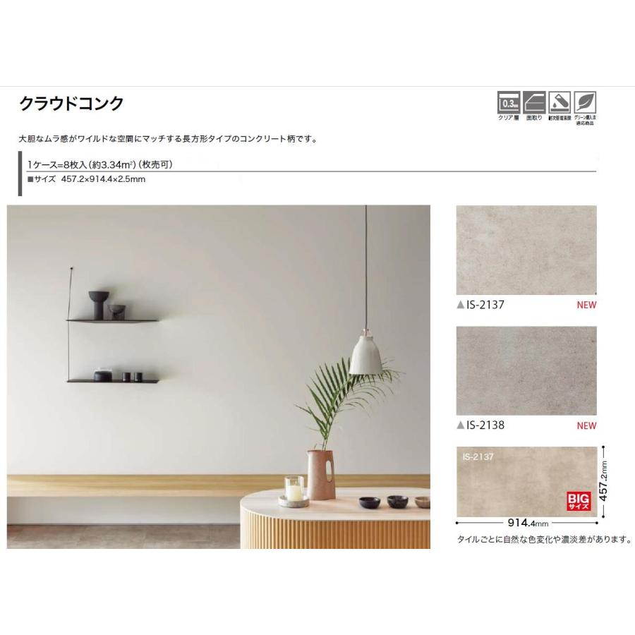 サンゲツ（SANGETSU） 【ケース売】 ストーン床材 石目 クラウドコンク 