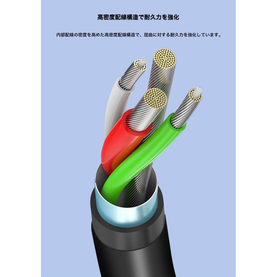 USB Type C 充電 ケーブル Micro USBケーブル 1.2m 2本セット